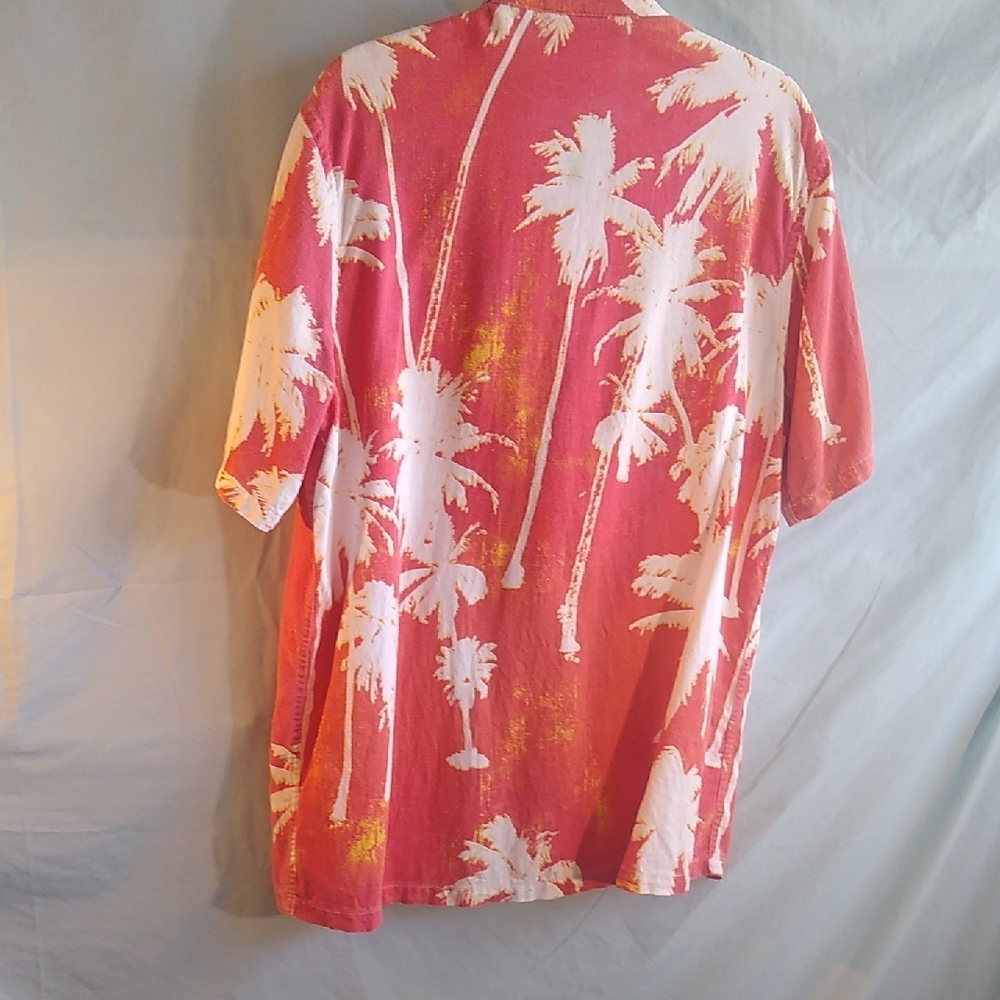 Zara Men M linen blend Hawaiian-Tropical print - Picture 7 of 9